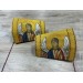 Metallic brocade cuffs - Priest Cuffs - Priest's cuff with angels