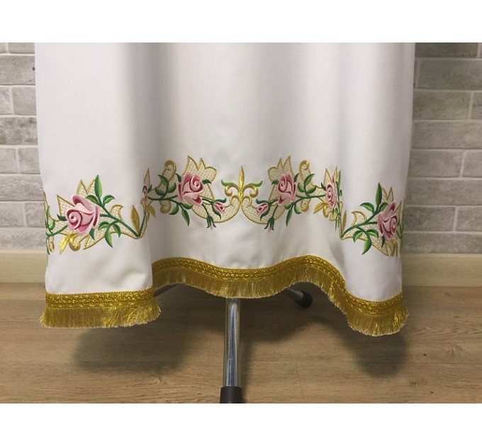 Embroidered floral Stikhar - podriznik - Priest stikhar - Altar vestment