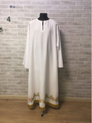 Embroidered floral Stikhar - podriznik - Priest stikhar - Altar vestment