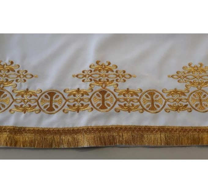 Stichar with silver openwork embroidery -Podriznik with gold openwork embroidery