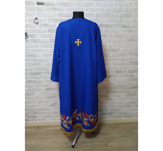 Embroidered pydryznik - floral print - podriznik stichar- Priest sticharion