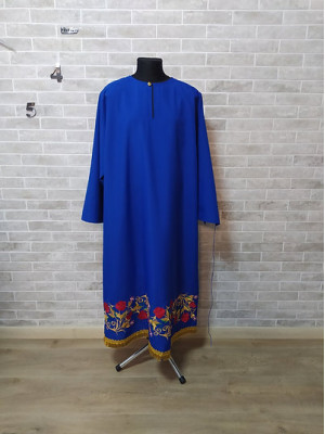 Embroidered pydryznik - floral print - podriznik stichar- Priest sticharion