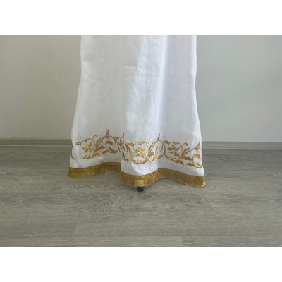 Extra thin embroidered pydryznik - Stichar in linen - Podriznik - Priest stichar