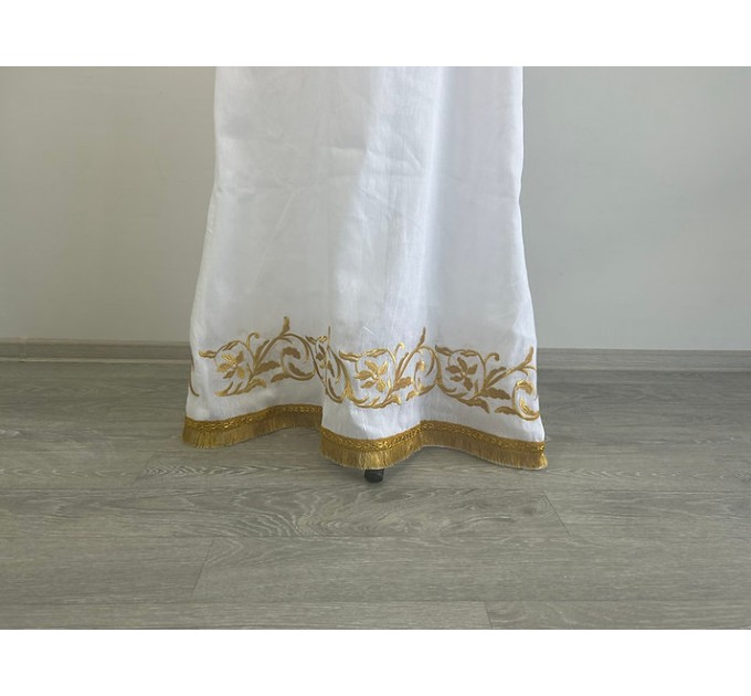 Extra thin embroidered pydryznik - Stichar in linen - Podriznik - Priest stichar