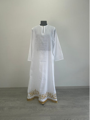 Extra thin embroidered pydryznik - Stichar in linen - Podriznik - Priest stichar