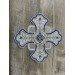 Set of 14 embroidered crosses for vestments with stones