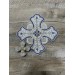 Set of 14 embroidered crosses for vestments with stones