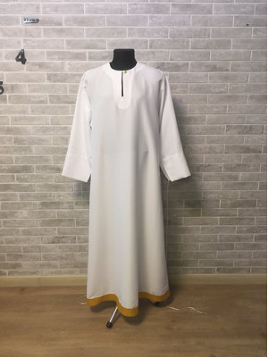 Stichar with galloon on the bottom in gabardine - Podriznik with trim finish