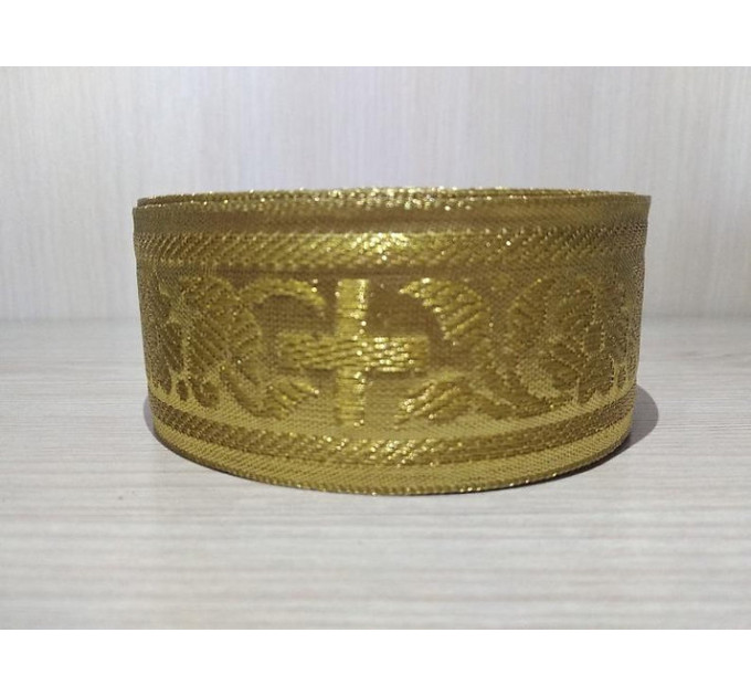 Liturgical trim 5cm / 4cm / 2cm / 1.5 cm - Church galoon - Gold galloon trim - Church ribbon
