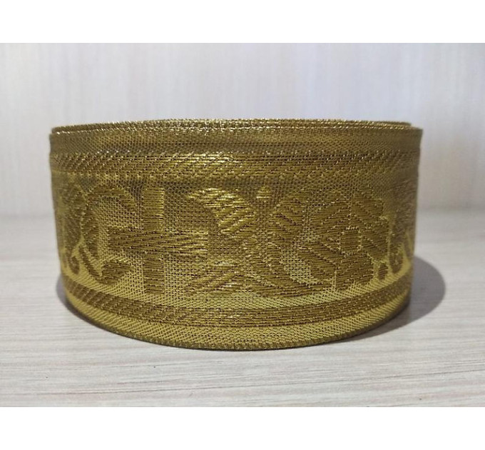 Liturgical trim 5cm / 4cm / 2cm / 1.5 cm - Church galoon - Gold galloon trim - Church ribbon