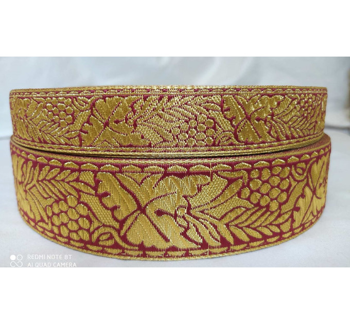 Grape Church galoon 2,5 cm (1") 4 cm (1,5") - Church galoon - Liturgical Gallon