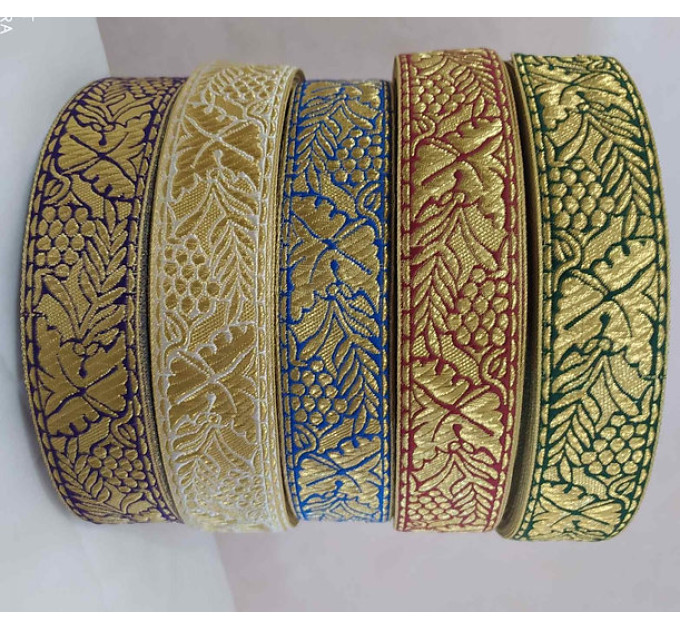 Grape Church galoon 2,5 cm (1") 4 cm (1,5") - Church galoon - Liturgical Gallon