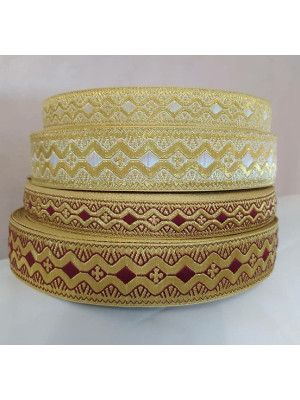 Openwork Church galoon 2.5 cm (1") 4 cm (1.5") - Church galoon - Liturgical Galloon trim - ribbon