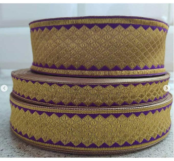 Purl Church galoon 2.5cm (0,98") 3.8 cm (1,49") 5 cm (2") - Church galoon