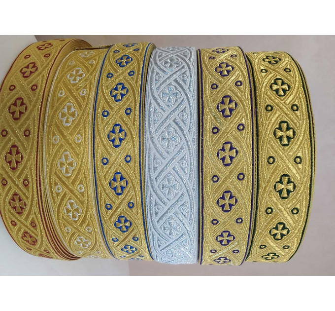 Tress Church galoon 2,5 cm (1") 4 cm (1,5") - Church galoon - Liturgical Galloon