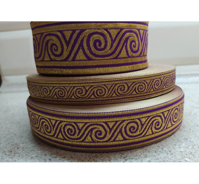 Wave Church galoon 2cm (3/4") 3 cm (1 1/4") 5 cm (2") - Church galoon - Liturgical Galloon trim - ribbon