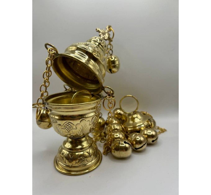 Liturgical travel communion set, priest's set for traveling, priests communion bowl