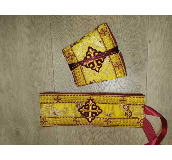 Slavic style vestments in brocade - Priest vestments - Clothes for priests - Liturgical vestments - Liturgical garments