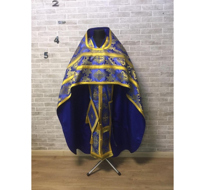 Slavic style vestments in brocade - Priest vestments - Clothes for priests - Liturgical vestments - Liturgical garments