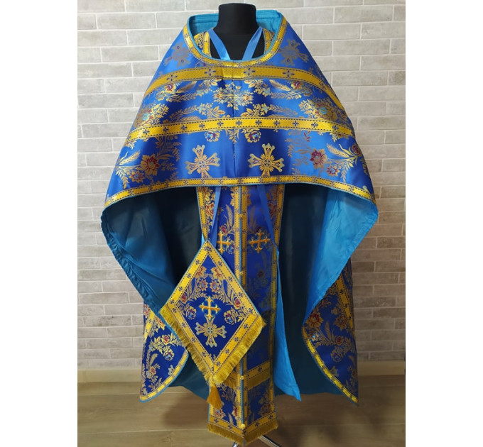 Slavic style vestments in brocade - Priest vestments - Clothes for priests - Liturgical vestments - Liturgical garments