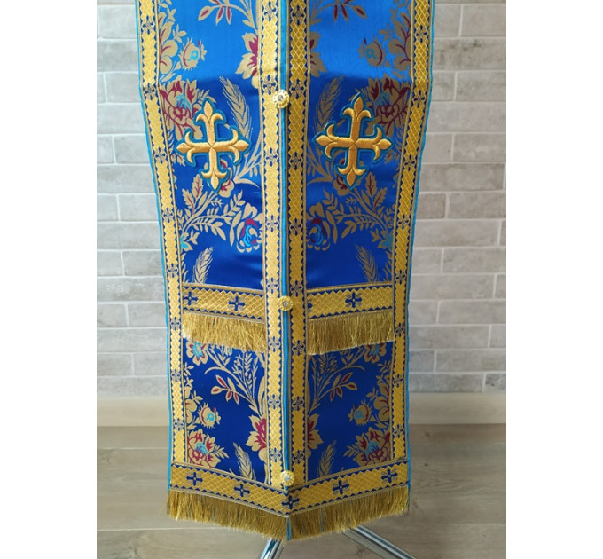 Slavic style vestments in brocade - Priest vestments - Clothes for priests - Liturgical vestments - Liturgical garments