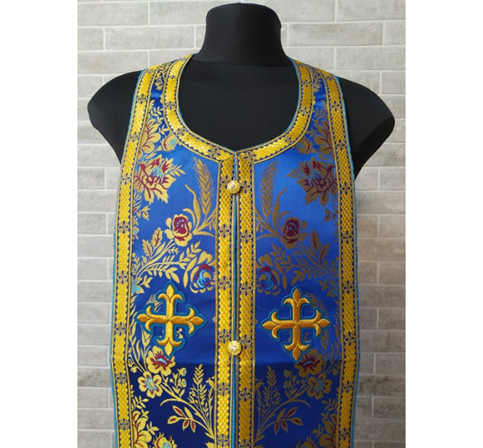 Slavic style vestments in brocade - Priest vestments - Clothes for priests - Liturgical vestments - Liturgical garments