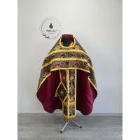 Slavic style vestments in Nazareth brocade - Priest vestments - Liturgical vestments - Liturgical garments