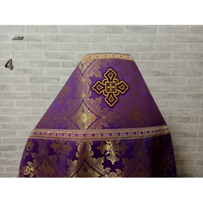 Slavic style vestments in Alexandrian cross brocade - Priest vestments - Clothes for priests - Liturgical vestments - Liturgical garments