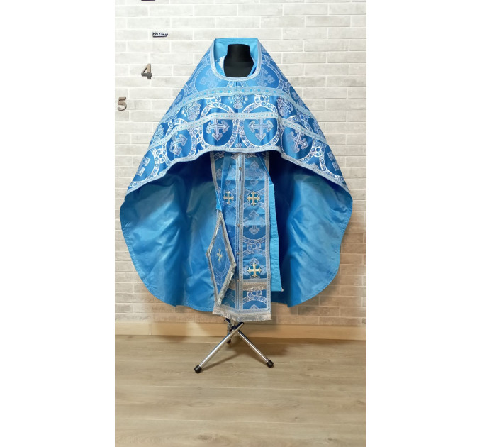Slavic style vestments in brocade - Priest vestments - Clothes for priests - Liturgical vestments - Liturgical garments