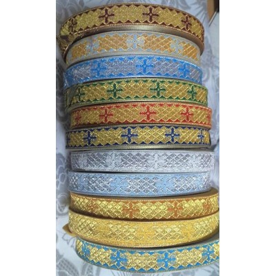 Liturgical trim 2.5cm (1") and 3,8 cm (1,5") - Church galoon - Galloon trim - Ribbon for liturgical clothes