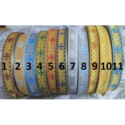 Liturgical trim 2.5cm (1") and 3,8 cm (1,5") - Church galoon - Galloon trim - Ribbon for liturgical clothes