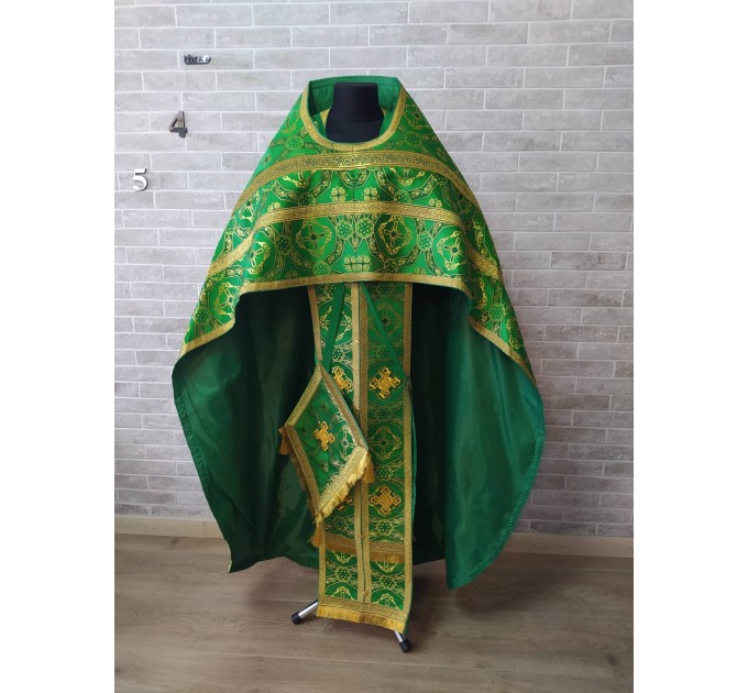 Slavic style vestments in brocade - Priest vestments - Clothes for priests - Liturgical vestments - Liturgical garments