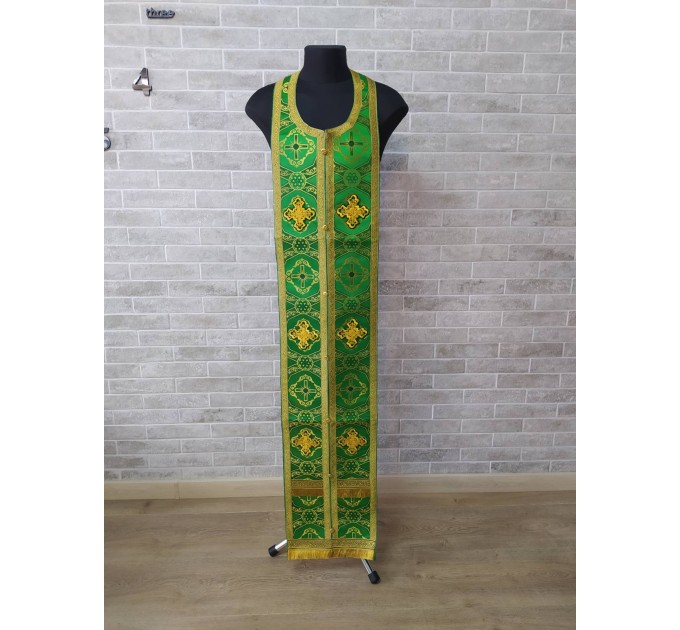 Slavic style vestments in brocade - Priest vestments - Clothes for priests - Liturgical vestments - Liturgical garments