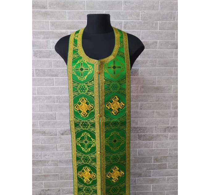 Slavic style vestments in brocade - Priest vestments - Clothes for priests - Liturgical vestments - Liturgical garments