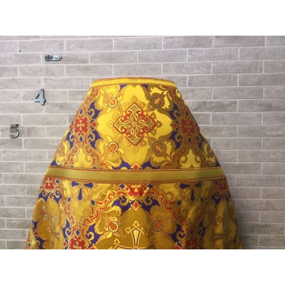 Slavic style Priest vestment in yellow/maroon - Priest robes - Clothes for priests - sacred vestments- Religious cloth - Slavic vestments