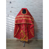 Slavic style vestments in Byzantine cross brocade - Priest vestments - Clothes for priests - Liturgical vestments - Liturgical garments