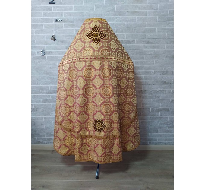 Slavic style vestments in brocade - Priest vestments - Clothes for priests - Liturgical vestments - Liturgical garments