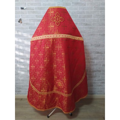 Slavic style vestments in Byzantine cross brocade - Priest vestments - Clothes for priests - Liturgical vestments - Liturgical garments