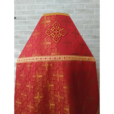 Slavic style vestments in Byzantine cross brocade - Priest vestments - Clothes for priests - Liturgical vestments - Liturgical garments