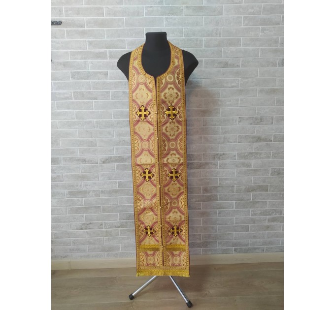 Slavic style vestments in brocade - Priest vestments - Clothes for priests - Liturgical vestments - Liturgical garments