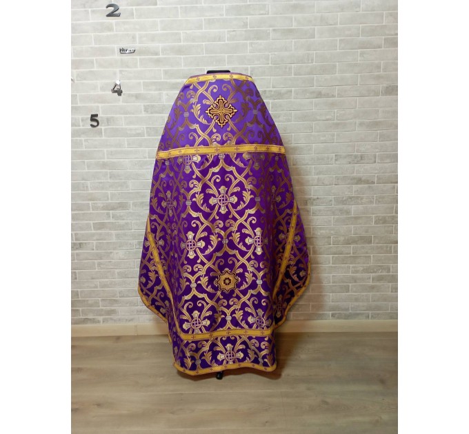 Slavic style vestments in brocade - Priest vestments - Clothes for priests - Liturgical vestments - Liturgical garments