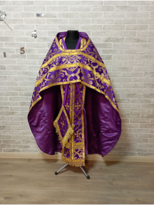 Slavic style vestments in brocade - Priest vestments - Liturgical vestments - Liturgical garments