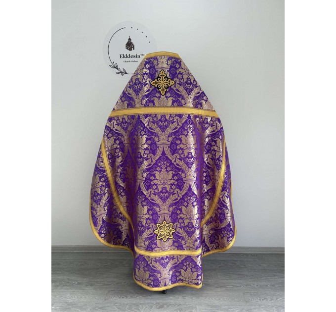 Slavic style vestments in brocade - Priest vestments - Clothes for priests - Liturgical vestments - Liturgical garments