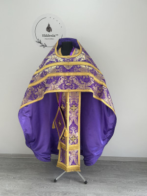 Slavic style vestments in Jerusalem brocade - Priest vestments - Clothes for priests - Liturgical vestments - Liturgical garments