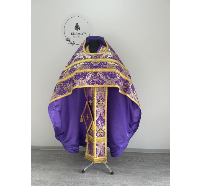 Slavic style vestments in brocade - Priest vestments - Clothes for priests - Liturgical vestments - Liturgical garments