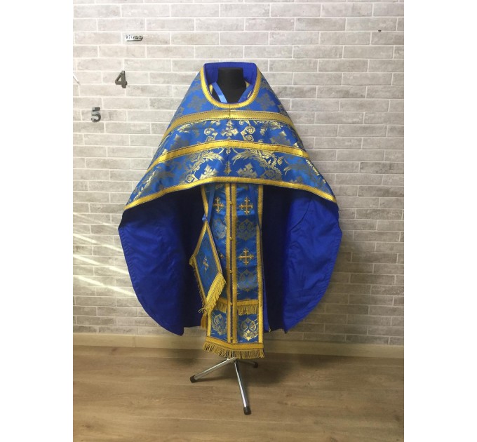 Slavic style vestments in brocade - Priest vestments - Clothes for priests - Liturgical vestments - Liturgical garments