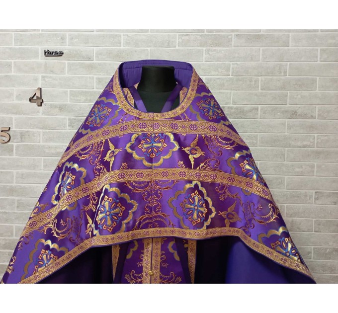 Slavic style vestments in brocade - Priest vestments - Clothes for priests - Liturgical vestments - Liturgical garments