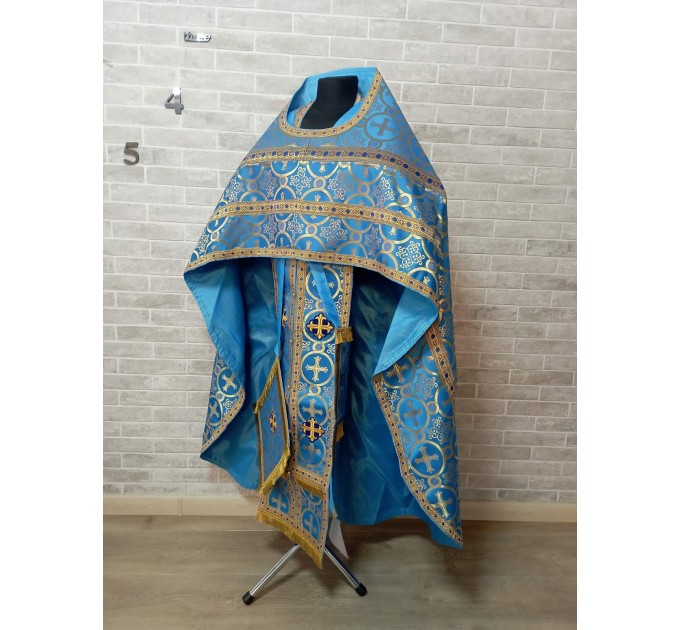 Slavic style vestments in brocade - Priest vestments - Clothes for priests - Liturgical vestments - Liturgical garments