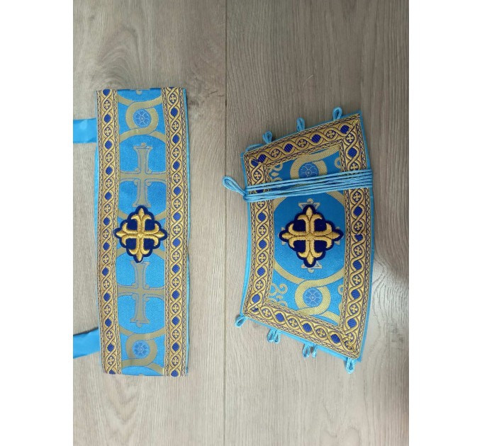 Slavic style vestments in brocade - Priest vestments - Clothes for priests - Liturgical vestments - Liturgical garments