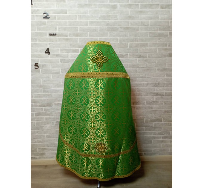 Slavic style vestments in brocade - Priest vestments - Clothes for priests - Liturgical vestments - Liturgical garments